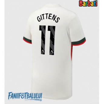 Chelsea Jamie Gittens #11 Tricou Fotbal Replică 2025-26 Barbati Deplasare